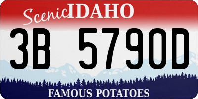 ID license plate 3B5790D