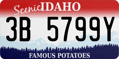ID license plate 3B5799Y