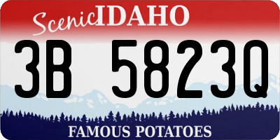 ID license plate 3B5823Q