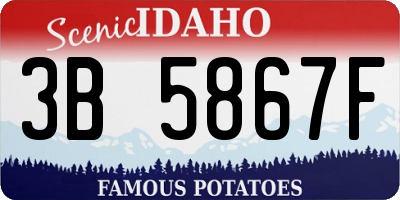 ID license plate 3B5867F