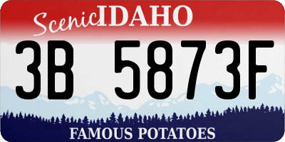 ID license plate 3B5873F