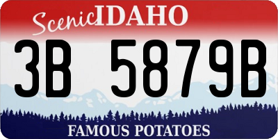 ID license plate 3B5879B