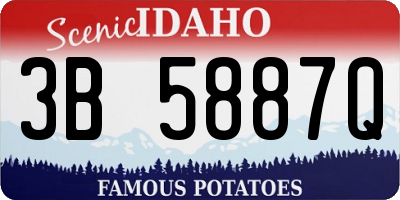 ID license plate 3B5887Q
