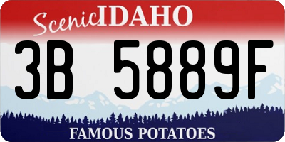 ID license plate 3B5889F