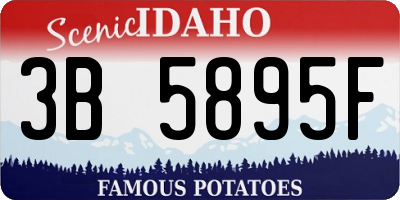 ID license plate 3B5895F