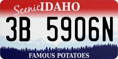 ID license plate 3B5906N