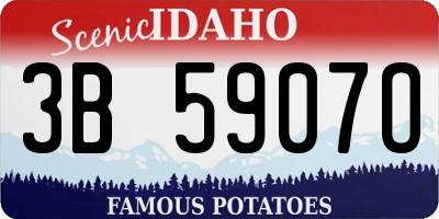 ID license plate 3B5907O
