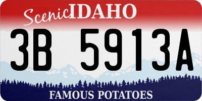 ID license plate 3B5913A