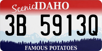 ID license plate 3B5913Q
