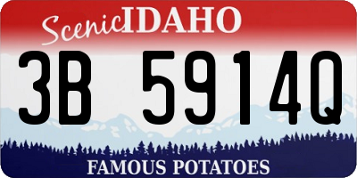 ID license plate 3B5914Q