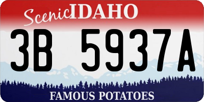 ID license plate 3B5937A