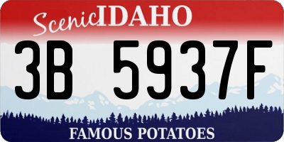 ID license plate 3B5937F