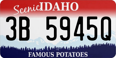 ID license plate 3B5945Q