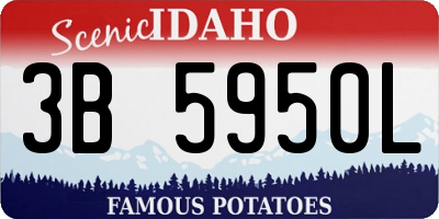 ID license plate 3B5950L
