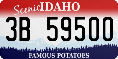 ID license plate 3B5950O