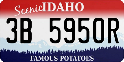 ID license plate 3B5950R
