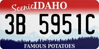 ID license plate 3B5951C