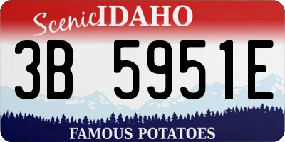 ID license plate 3B5951E