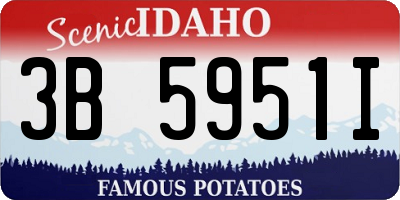 ID license plate 3B5951I