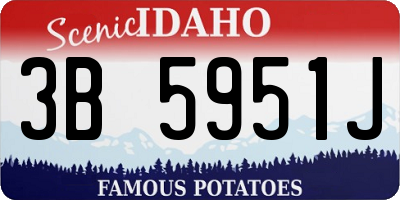 ID license plate 3B5951J