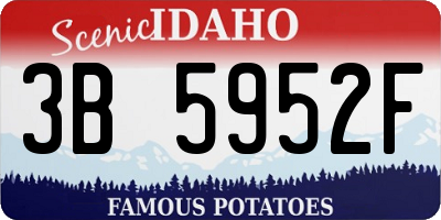 ID license plate 3B5952F