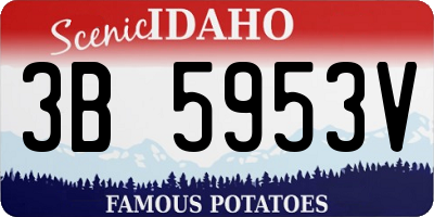 ID license plate 3B5953V