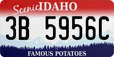 ID license plate 3B5956C