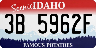 ID license plate 3B5962F