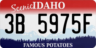 ID license plate 3B5975F