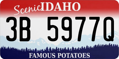 ID license plate 3B5977Q