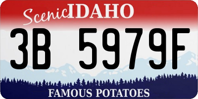 ID license plate 3B5979F