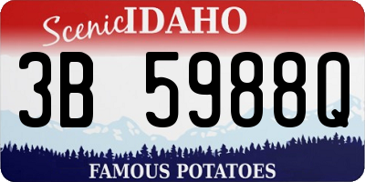 ID license plate 3B5988Q
