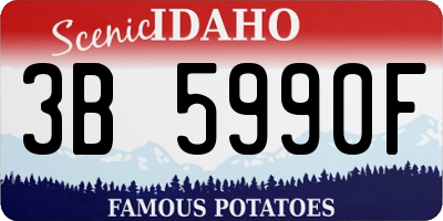 ID license plate 3B5990F