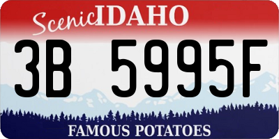 ID license plate 3B5995F