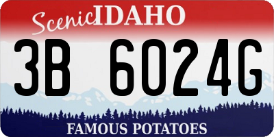 ID license plate 3B6024G