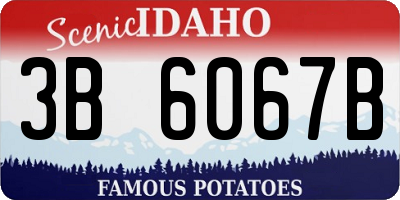 ID license plate 3B6067B