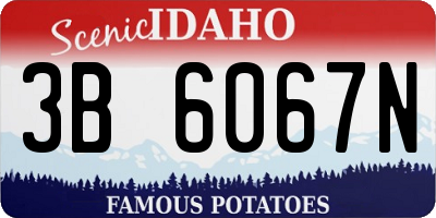 ID license plate 3B6067N