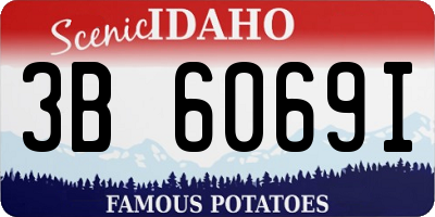ID license plate 3B6069I