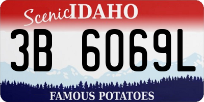 ID license plate 3B6069L
