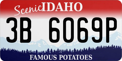 ID license plate 3B6069P