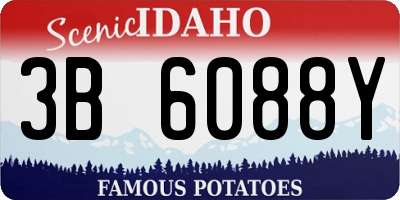 ID license plate 3B6088Y