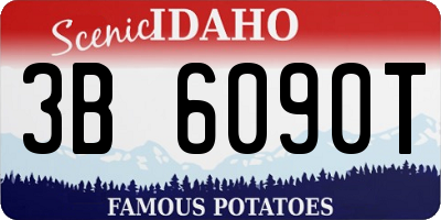 ID license plate 3B6090T