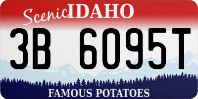 ID license plate 3B6095T