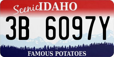 ID license plate 3B6097Y