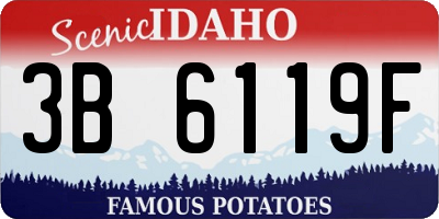 ID license plate 3B6119F