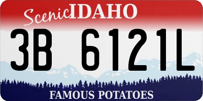 ID license plate 3B6121L