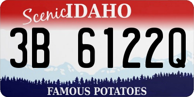 ID license plate 3B6122Q