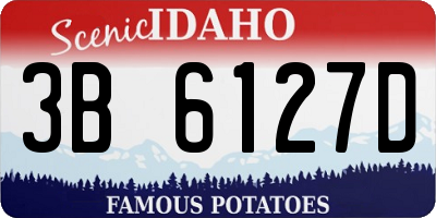 ID license plate 3B6127D