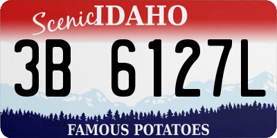 ID license plate 3B6127L