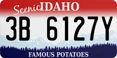 ID license plate 3B6127Y